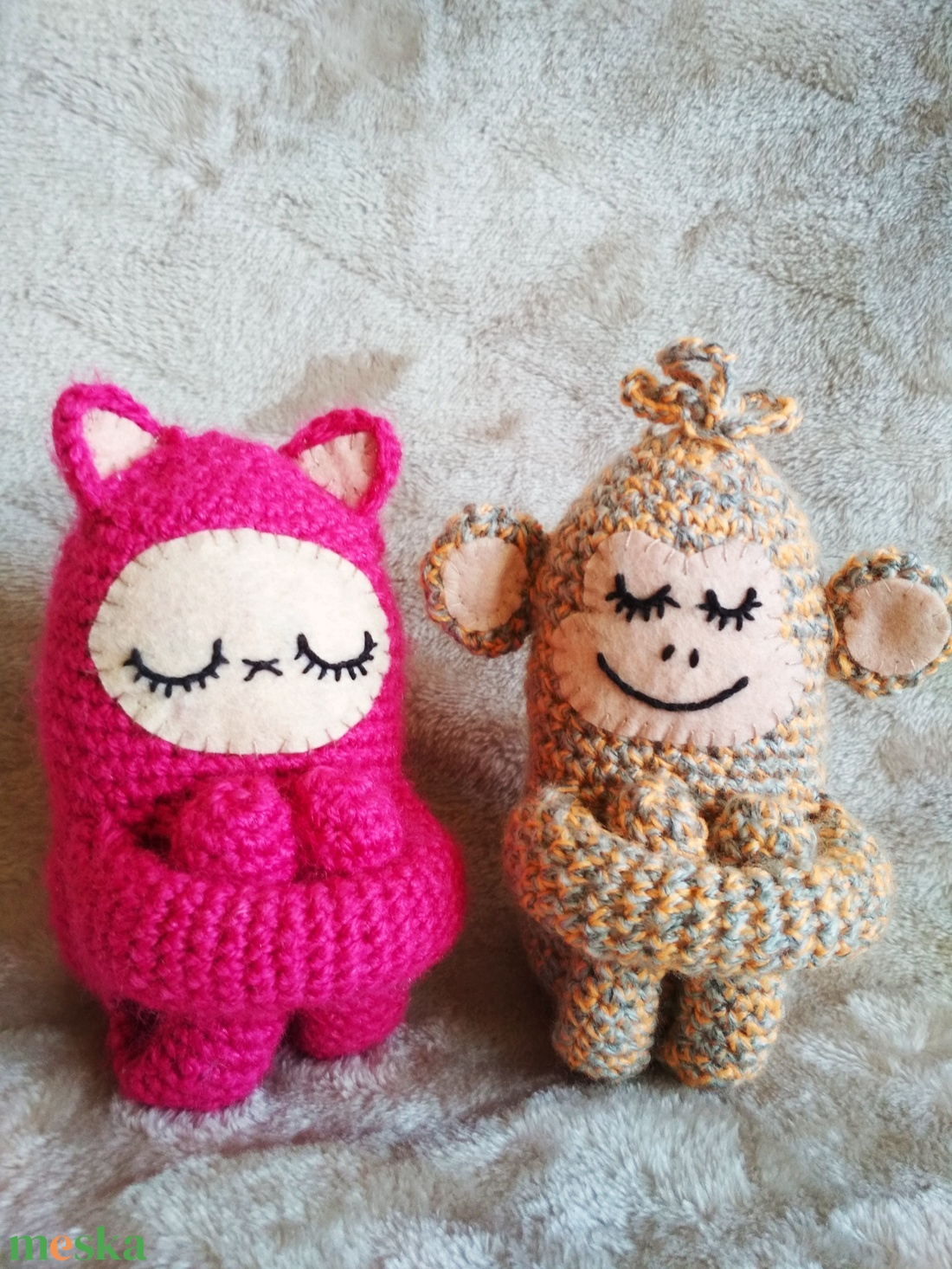 Narancs nyuszi - játék & sport - plüssállat & játékfigura - nyuszi - Meska.hu