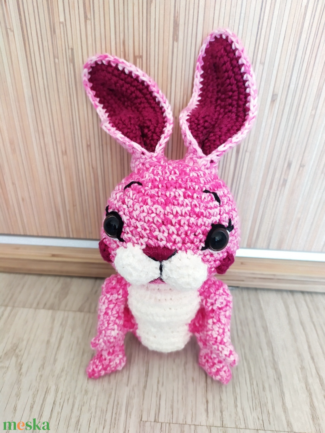 Rózsaszínű nyuszilány - játék & sport - plüssállat & játékfigura - nyuszi - Meska.hu
