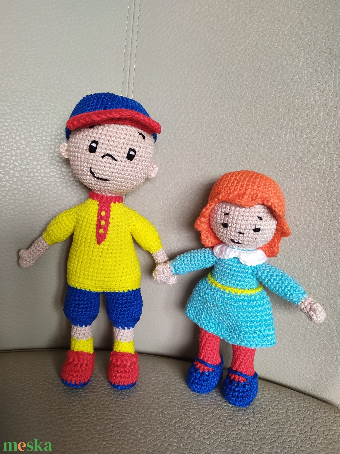 Caillou és Rozi - játék & sport - plüssállat & játékfigura - plüss mesefigurák - Meska.hu