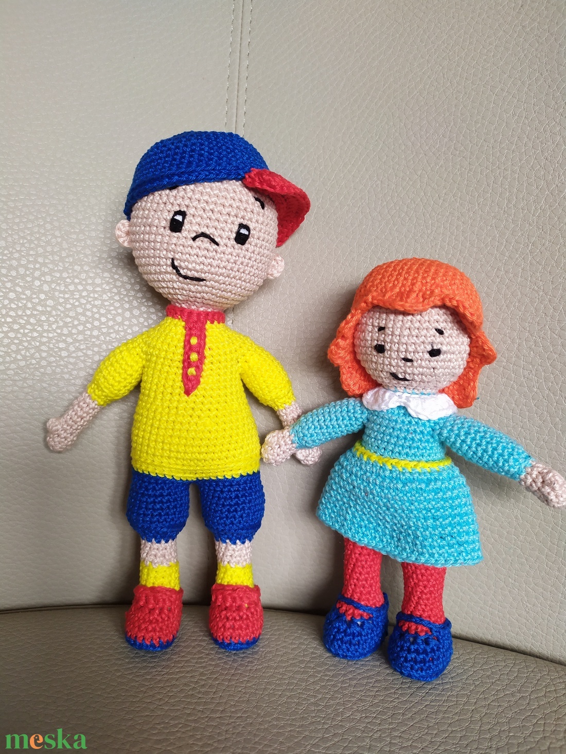 Caillou és Rozi - játék & sport - plüssállat & játékfigura - plüss mesefigurák - Meska.hu