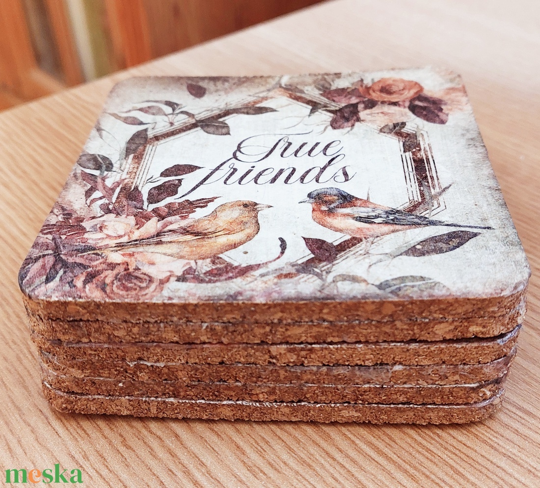 Parafa poháralátét 6 darabos - otthon & életmód - konyhafelszerelés, tálalás - tálalás - tányér- és poháralátét - Meska.hu