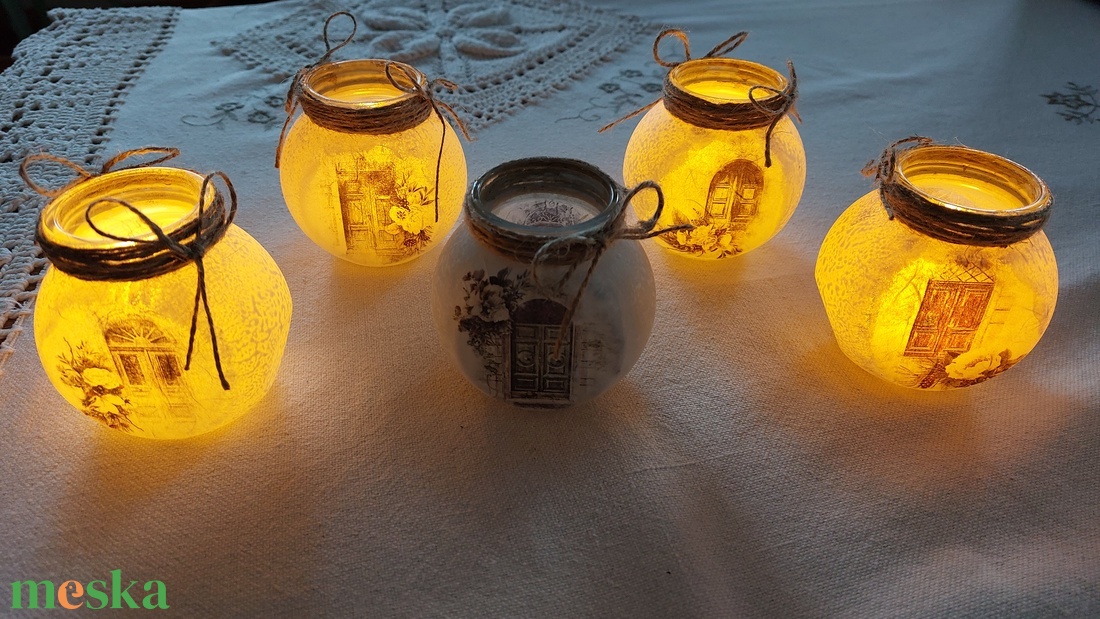 Mécsestartó fűszertartóból - otthon & életmód - gyertya, illat, aroma - mécses és mécsestartó - Meska.hu