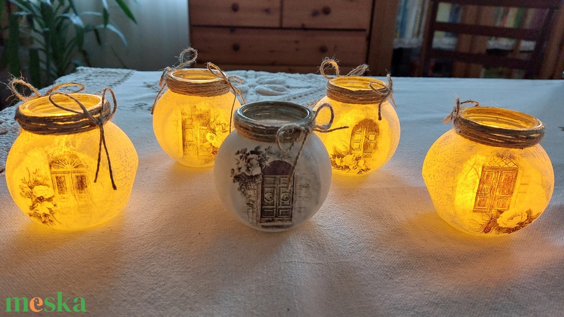 Mécsestartó fűszertartóból - otthon & életmód - gyertya, illat, aroma - mécses és mécsestartó - Meska.hu