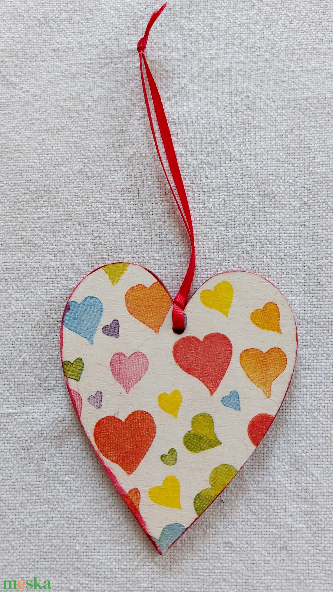 Vidám szívek - otthon & életmód - dekoráció - fali és függő dekoráció - függődísz - Meska.hu