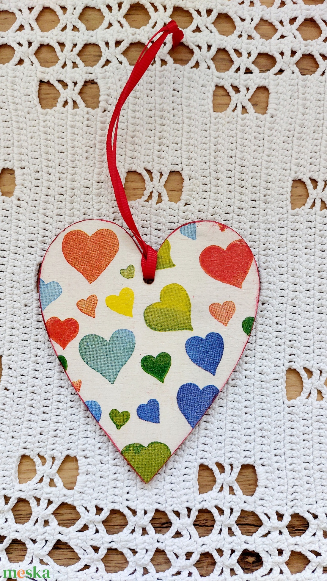 Vidám szívek - otthon & életmód - dekoráció - fali és függő dekoráció - függődísz - Meska.hu