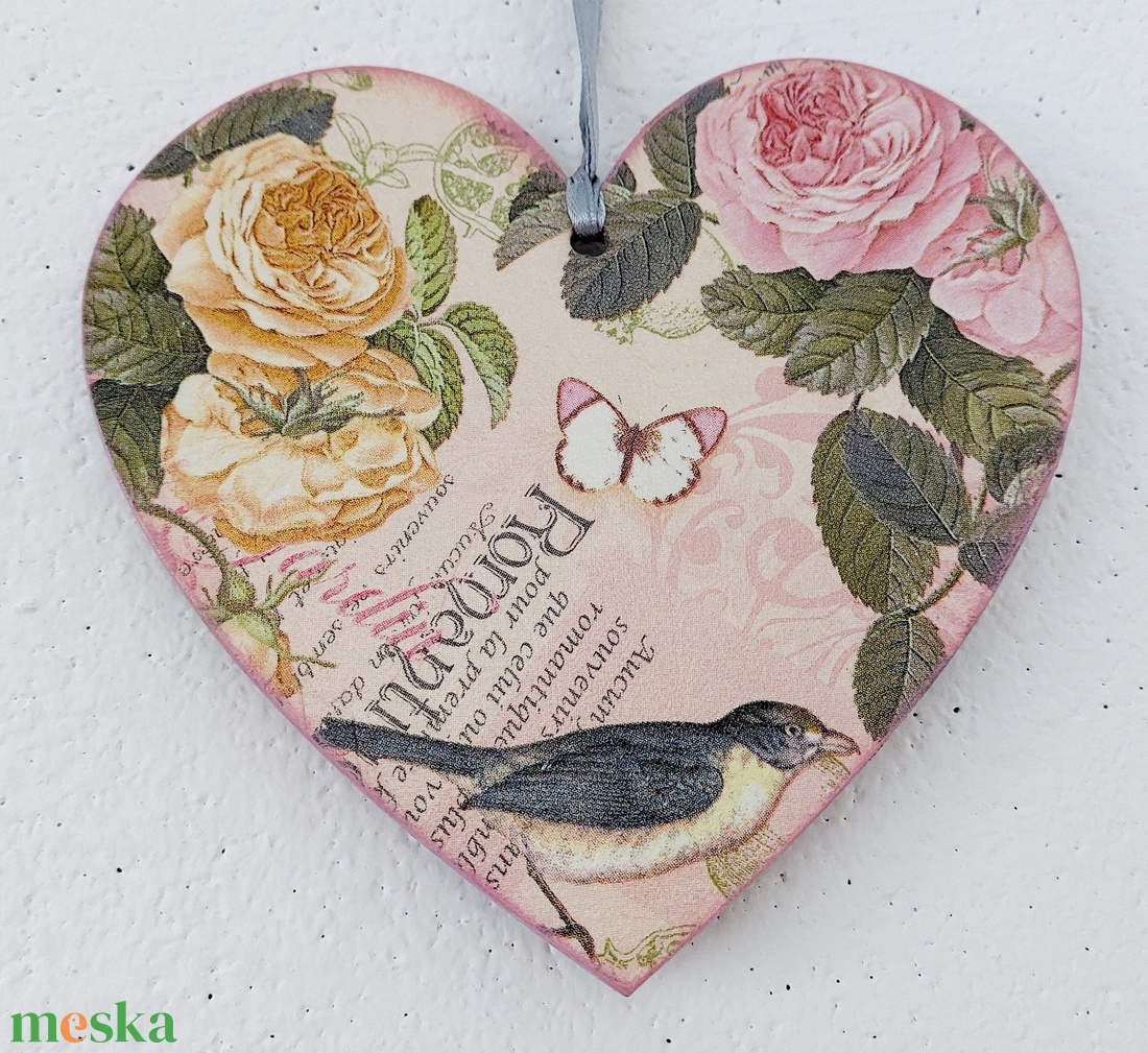 Romantikus szív - otthon & életmód - dekoráció - ajtó- és ablak dekoráció - ajtódísz & kopogtató - Meska.hu