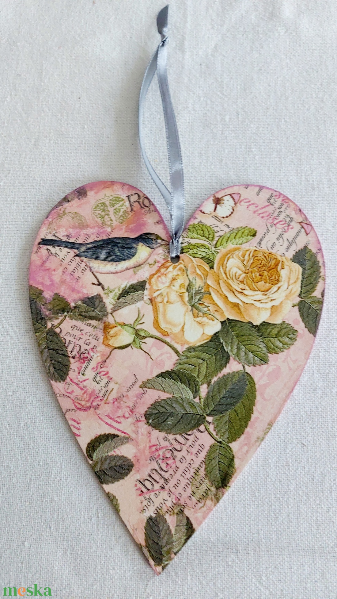 Romantikus szív - otthon & életmód - dekoráció - ajtó- és ablak dekoráció - ajtótábla - Meska.hu