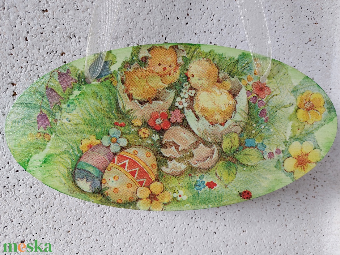 Húsvéti függődísz - ünnepi díszek, dekorációk - húsvéti díszek és dekorációk - húsvéti ajtódísz, kopogtató - Meska.hu