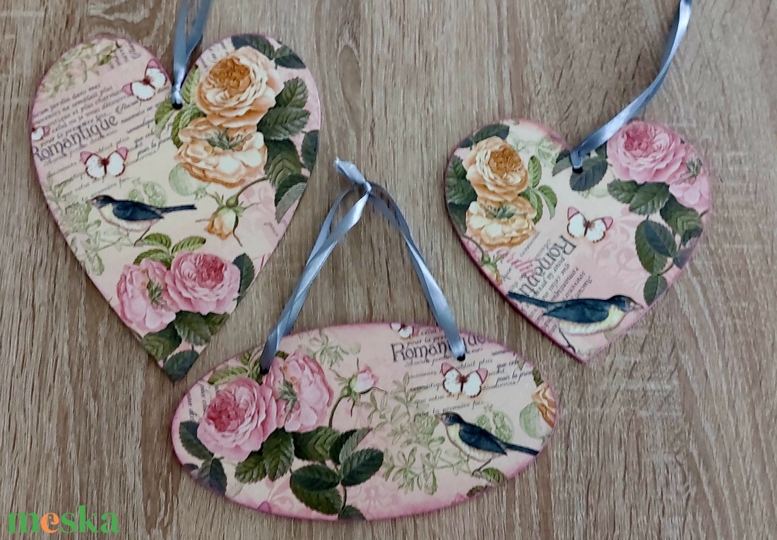 Hosszúkás romantikus szív - otthon & életmód - dekoráció - ajtó- és ablak dekoráció - ajtótábla - Meska.hu