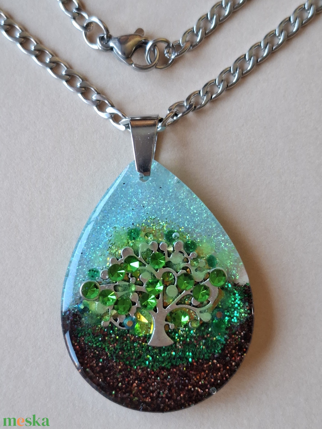 Életfa - medál - ékszer - nyaklánc - medál - Meska.hu