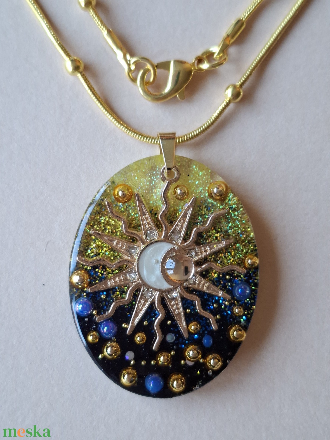 Nap-hold  medál - ékszer - nyaklánc - medál - Meska.hu