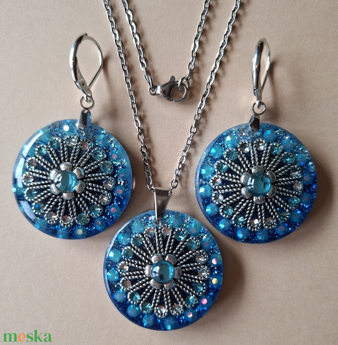 Téli világ ékszerszett - ékszer - ékszerszett - Meska.hu