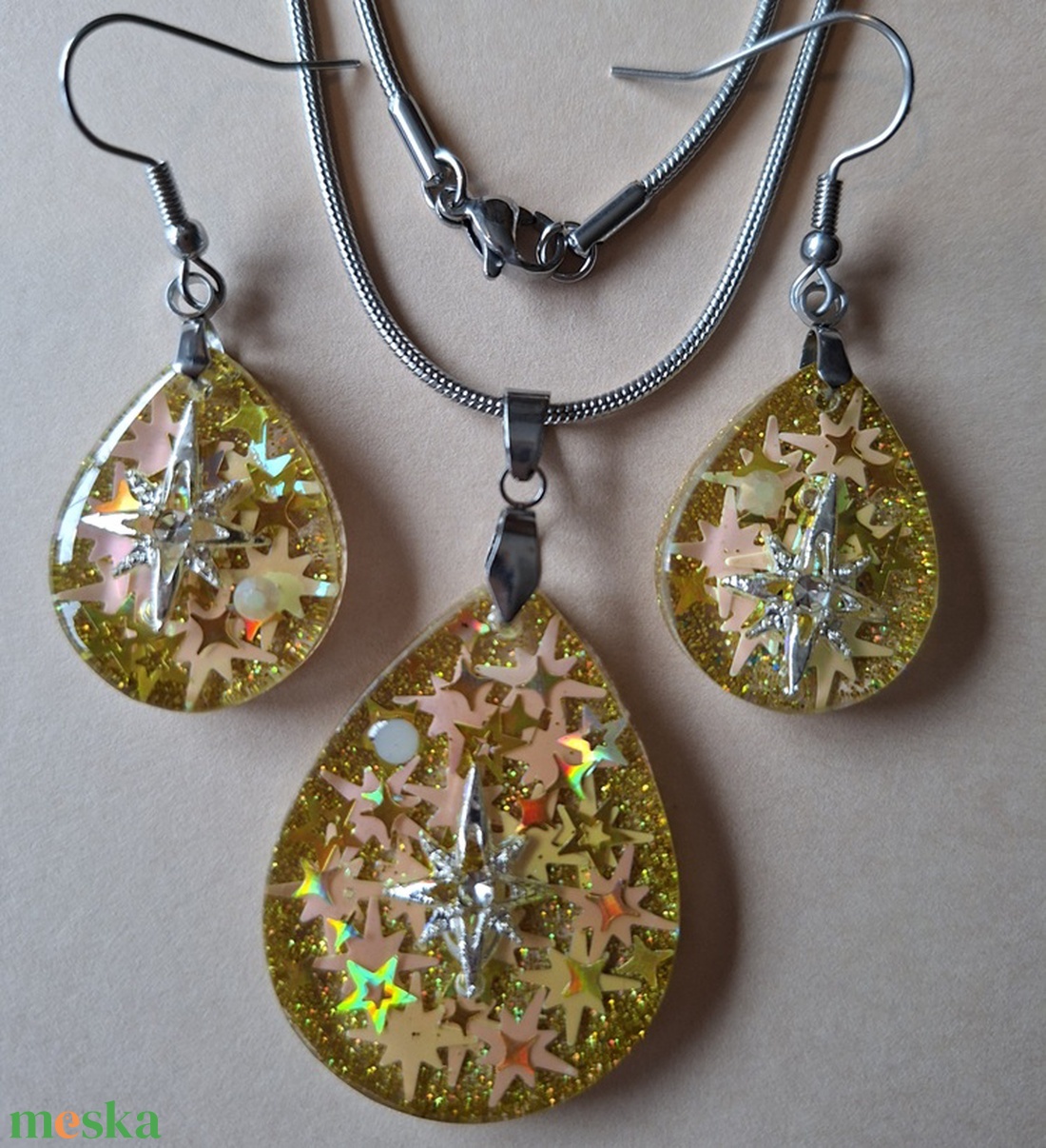 Csillagfény - ékszerszett - ékszer - ékszerszett - Meska.hu