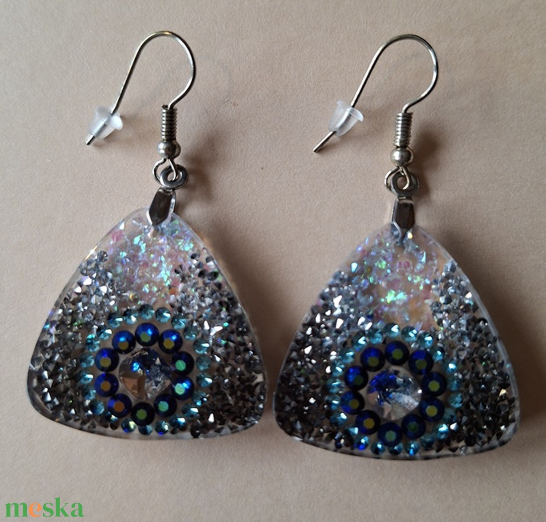 Légies csillogás - fülbevaló - ékszer - fülbevaló - lógó fülbevaló - Meska.hu