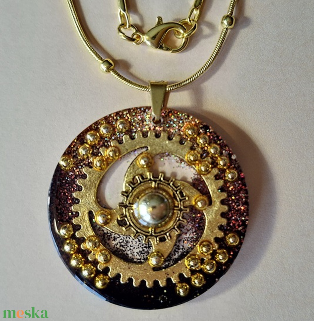 Steampunk jellegű - medál - ékszer - nyaklánc - medál - Meska.hu