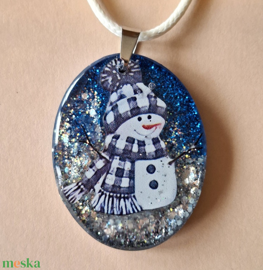 Hóemberes - medál - ékszer - nyaklánc - medál - Meska.hu