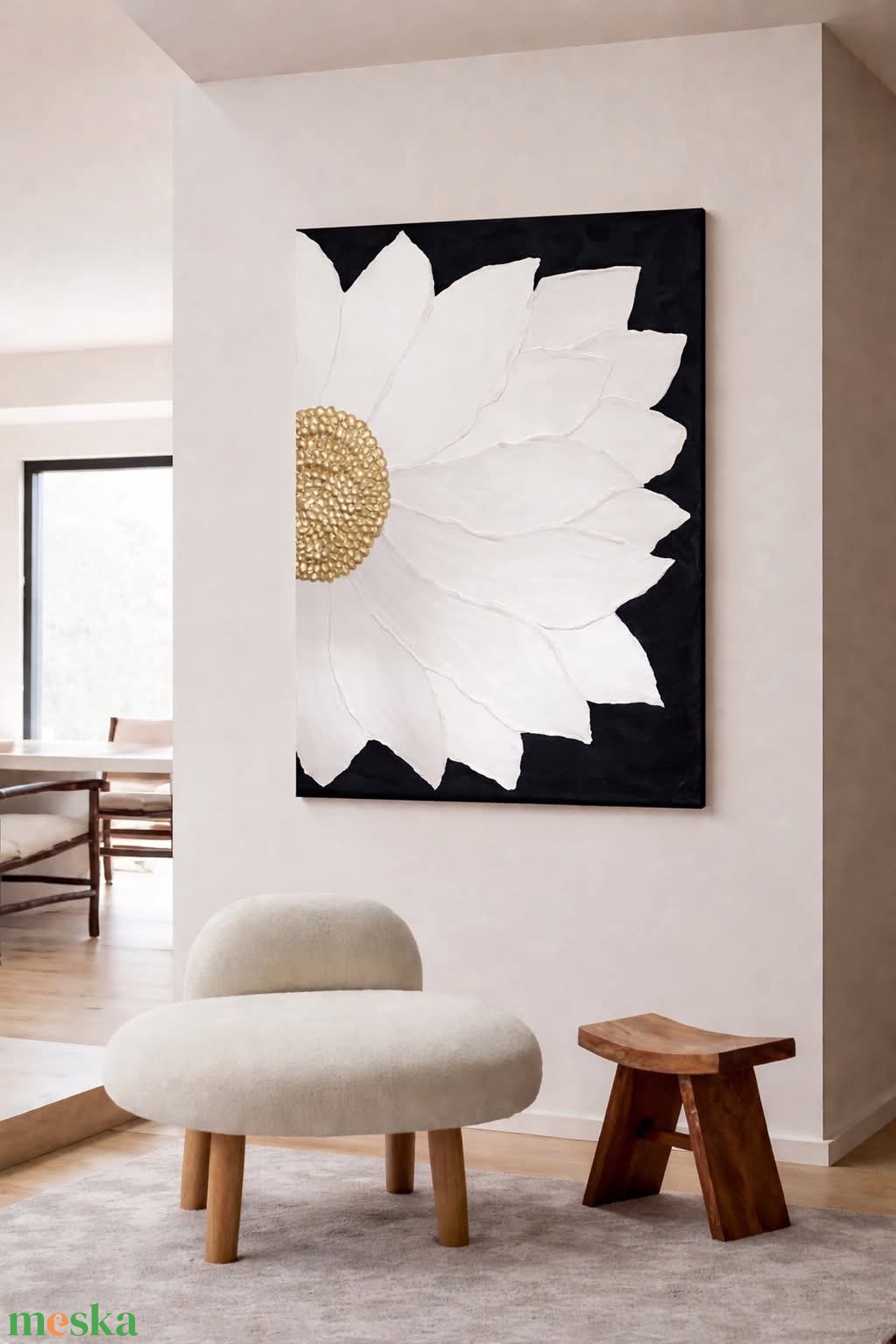 3D virág 50x70 cm vászonkép - otthon & életmód - dekoráció - kép & falikép - vászonkép - Meska.hu