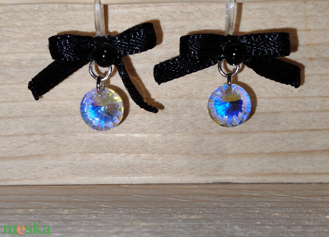  Masnis rivoli fülbevaló - ékszer - fülbevaló - lógó fülbevaló - Meska.hu