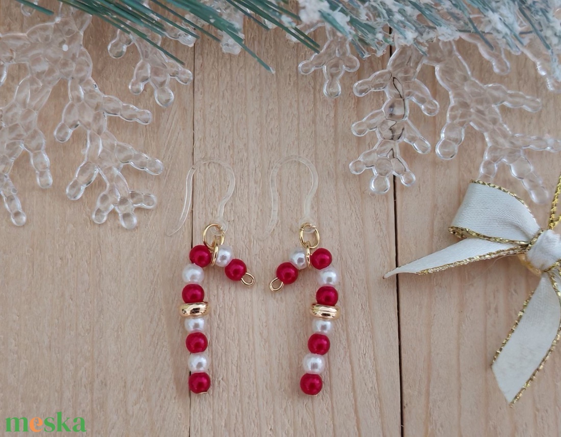 Cukorpálca fülbevaló (többféle) - ékszer - fülbevaló - lógó fülbevaló - Meska.hu