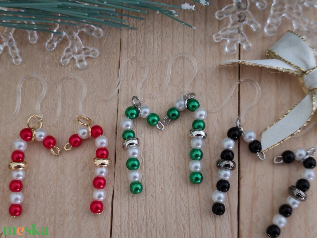 Cukorpálca fülbevaló (többféle) - ékszer - fülbevaló - lógó fülbevaló - Meska.hu