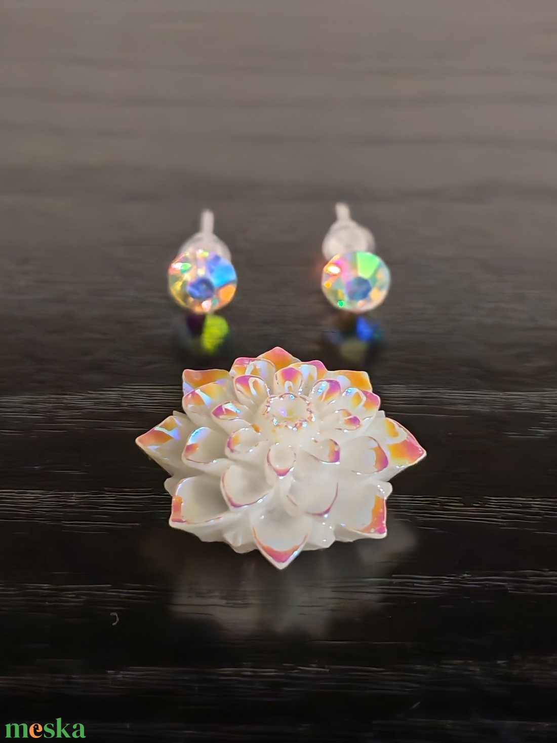 Jégvirág ékszerszett (fémmentes) - ékszer - ékszerszett - Meska.hu