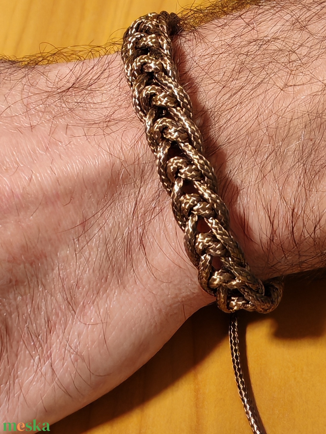 Férfi Makramé Karkötő - ékszer - karkötő - fonott karkötő - Meska.hu