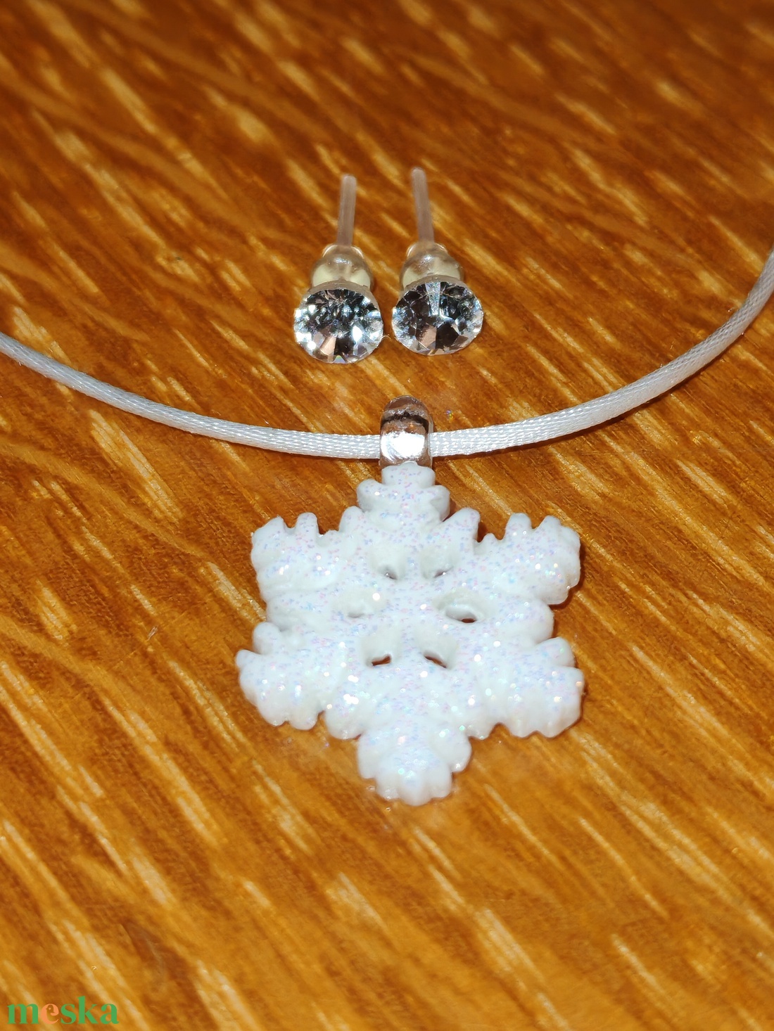 Hópehely Ékszerszett (fémmentes) - ékszer - ékszerszett - Meska.hu