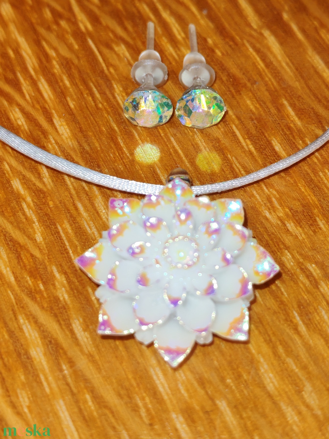 Jégvirág ékszerszett (fémmentes) - ékszer - ékszerszett - Meska.hu