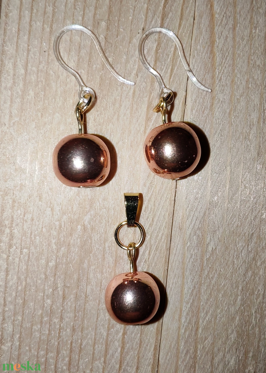 Rosegold Hematit Ékszerszett - ékszer - ékszerszett - Meska.hu