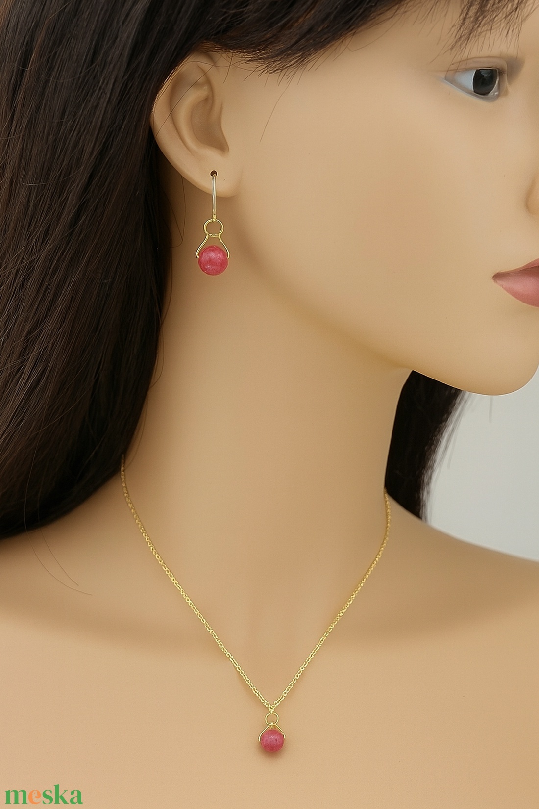 Eper Jade Ékszerszett - ékszer - ékszerszett - Meska.hu