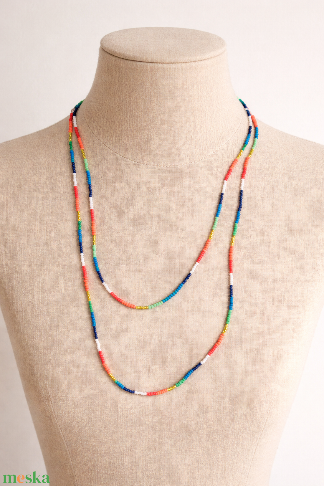 7 Csakra Univerzális Gyöngynyaklánc - ékszer - nyaklánc - gyöngyös nyaklánc - Meska.hu