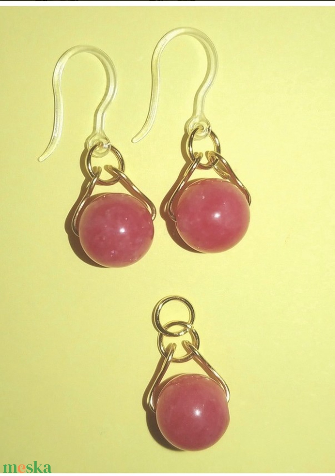 Eper Jade Ékszerszett - ékszer - ékszerszett - Meska.hu