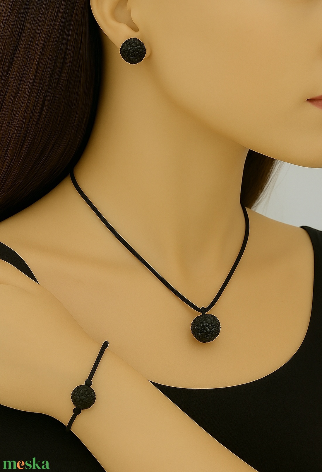 Makramé Ékszerszett  - ékszer - ékszerszett - Meska.hu