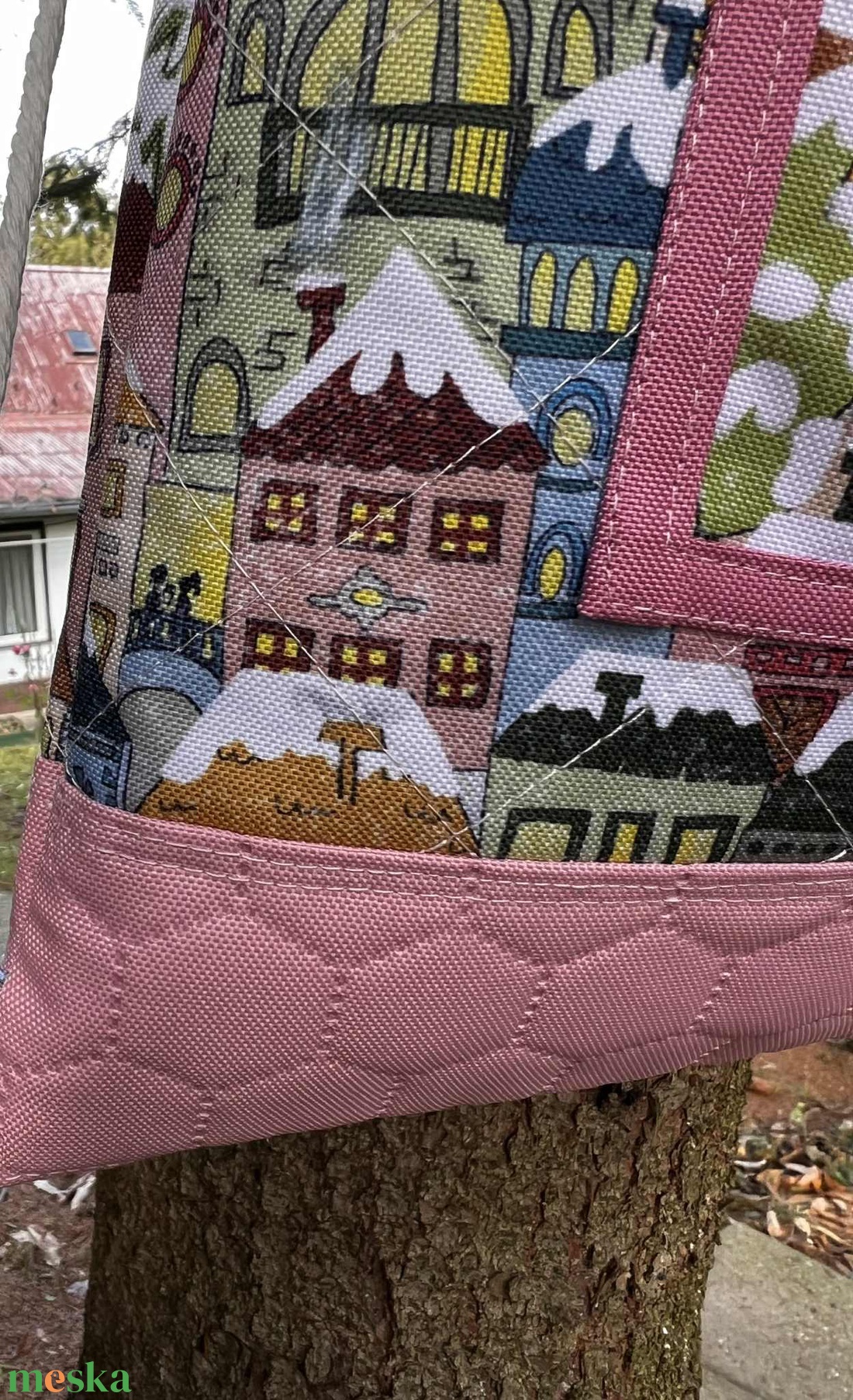 Melinda - húzózsinóros hátizsák - táska & tok - hátizsák - hátizsák - Meska.hu