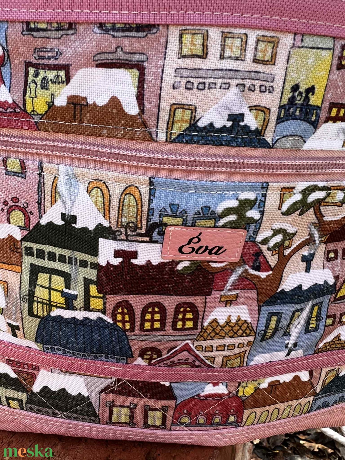 Melinda - húzózsinóros hátizsák - táska & tok - hátizsák - hátizsák - Meska.hu