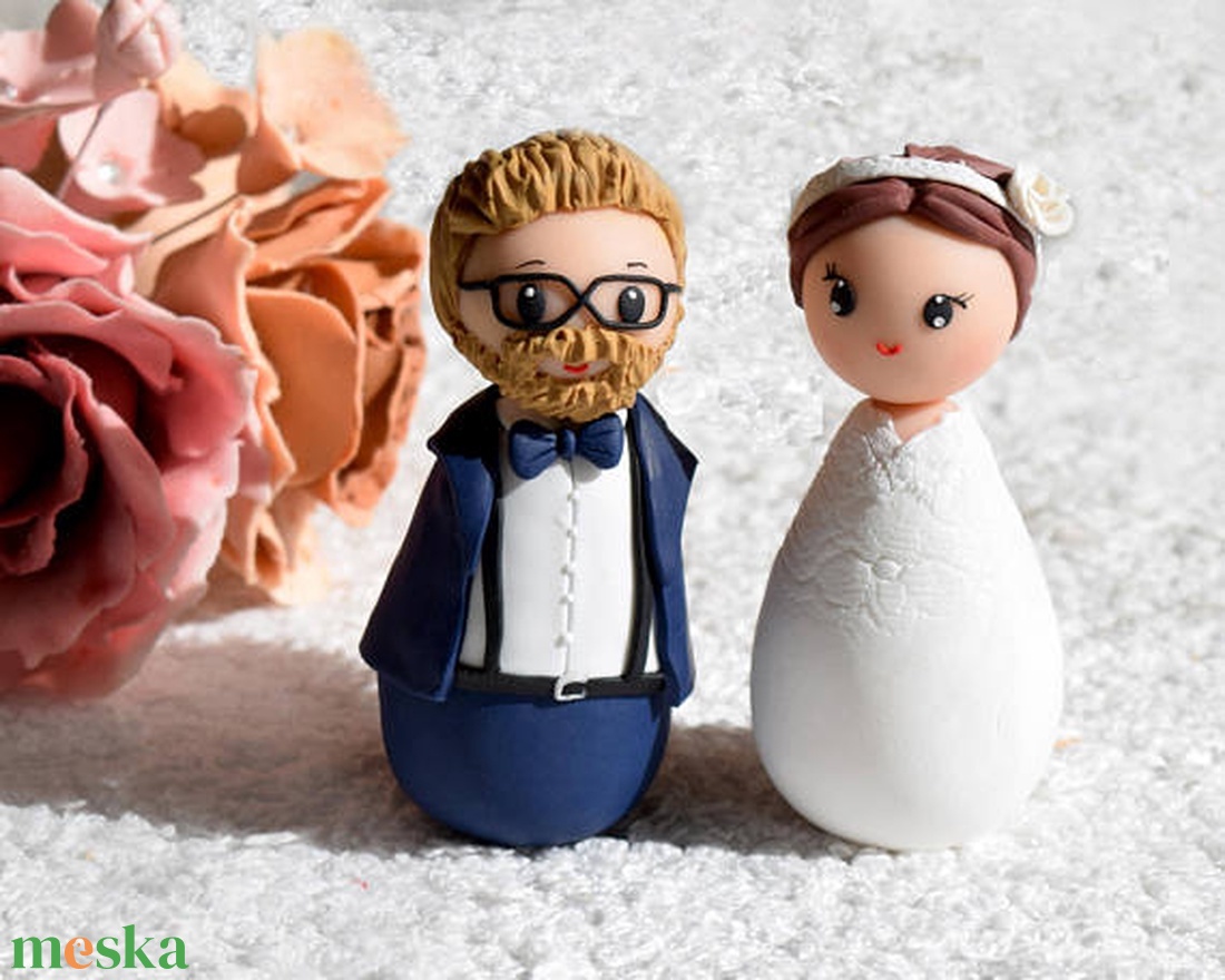 Esküvői tortadísz - esküvő - dekoráció - Meska.hu