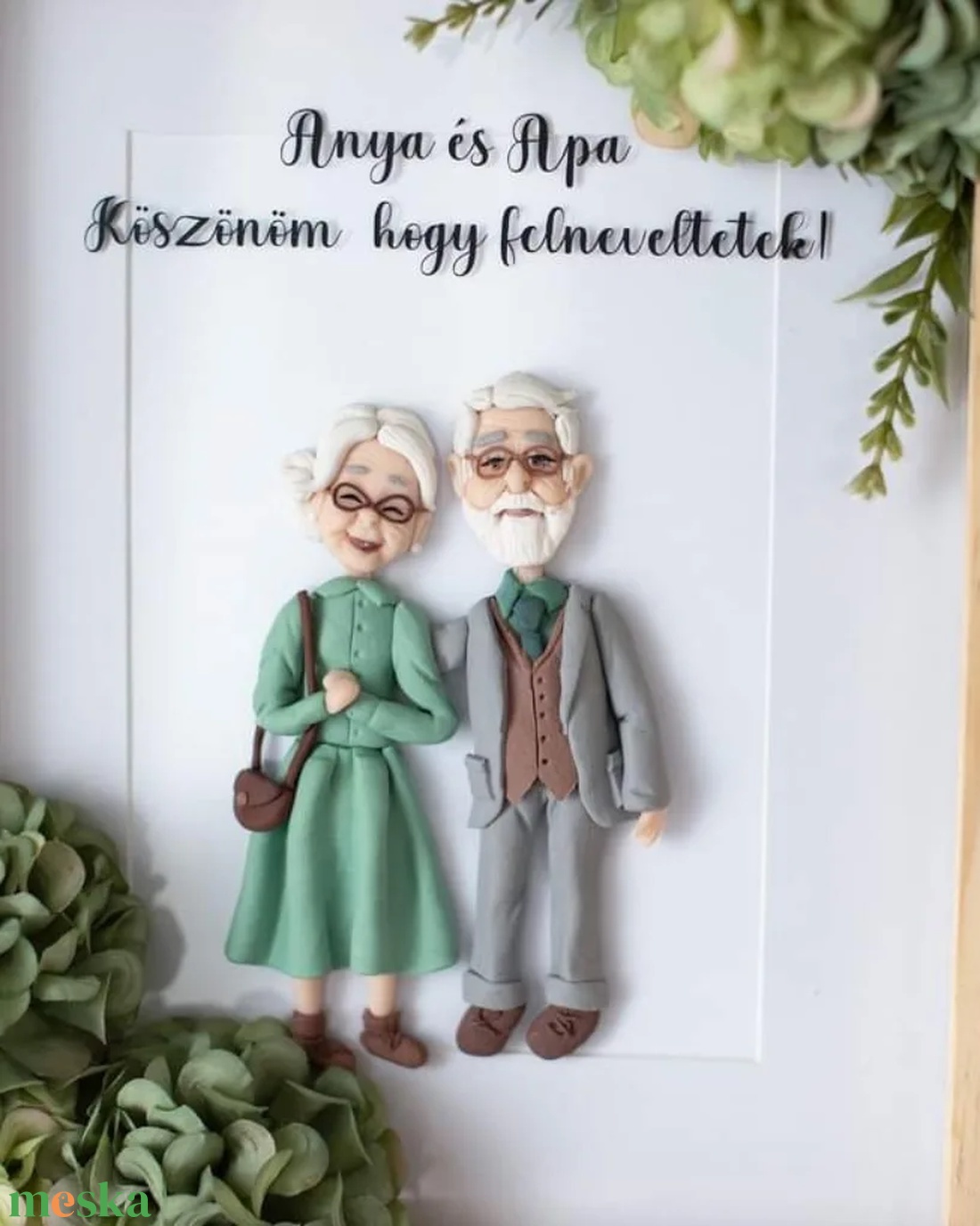 Szülőköszöntő  portré  - esküvő - emlék & ajándék - nászajándék - nászajándék gyűjtők - Meska.hu