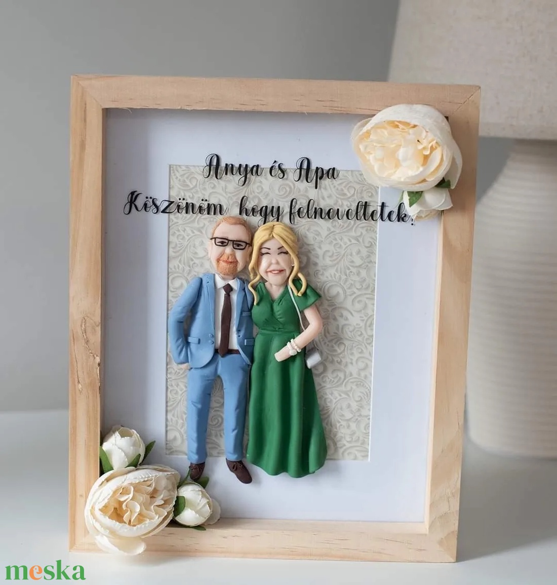 Szülőköszöntő  portré  - esküvő - emlék & ajándék - nászajándék - nászajándék gyűjtők - Meska.hu
