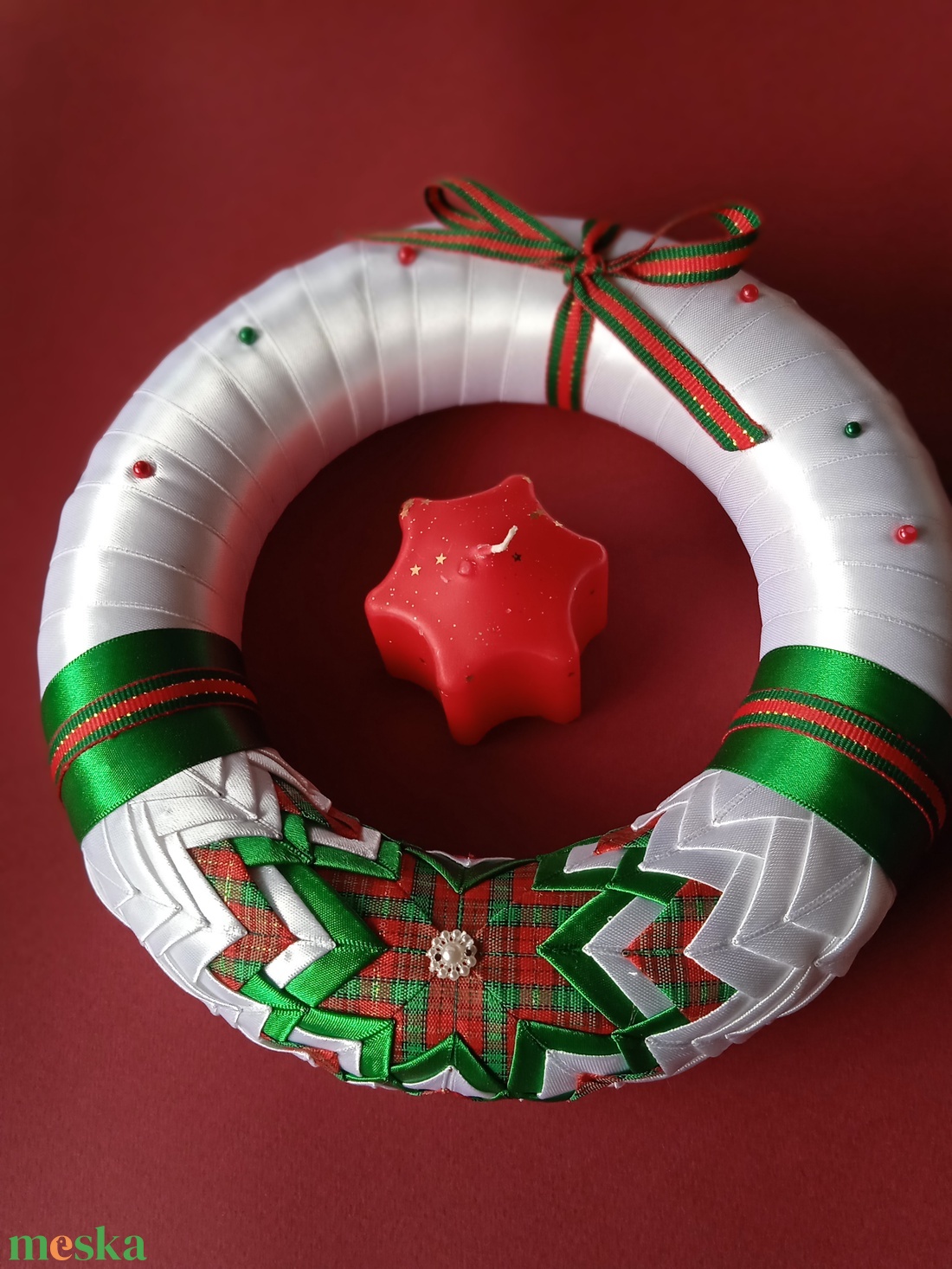 Karácsonyi ajtódísz - karácsony - adventi díszek - adventi koszorú - Meska.hu Karácsonyi ajtódísz - karácsony - adventi díszek - adventi koszorú - Meska.hu