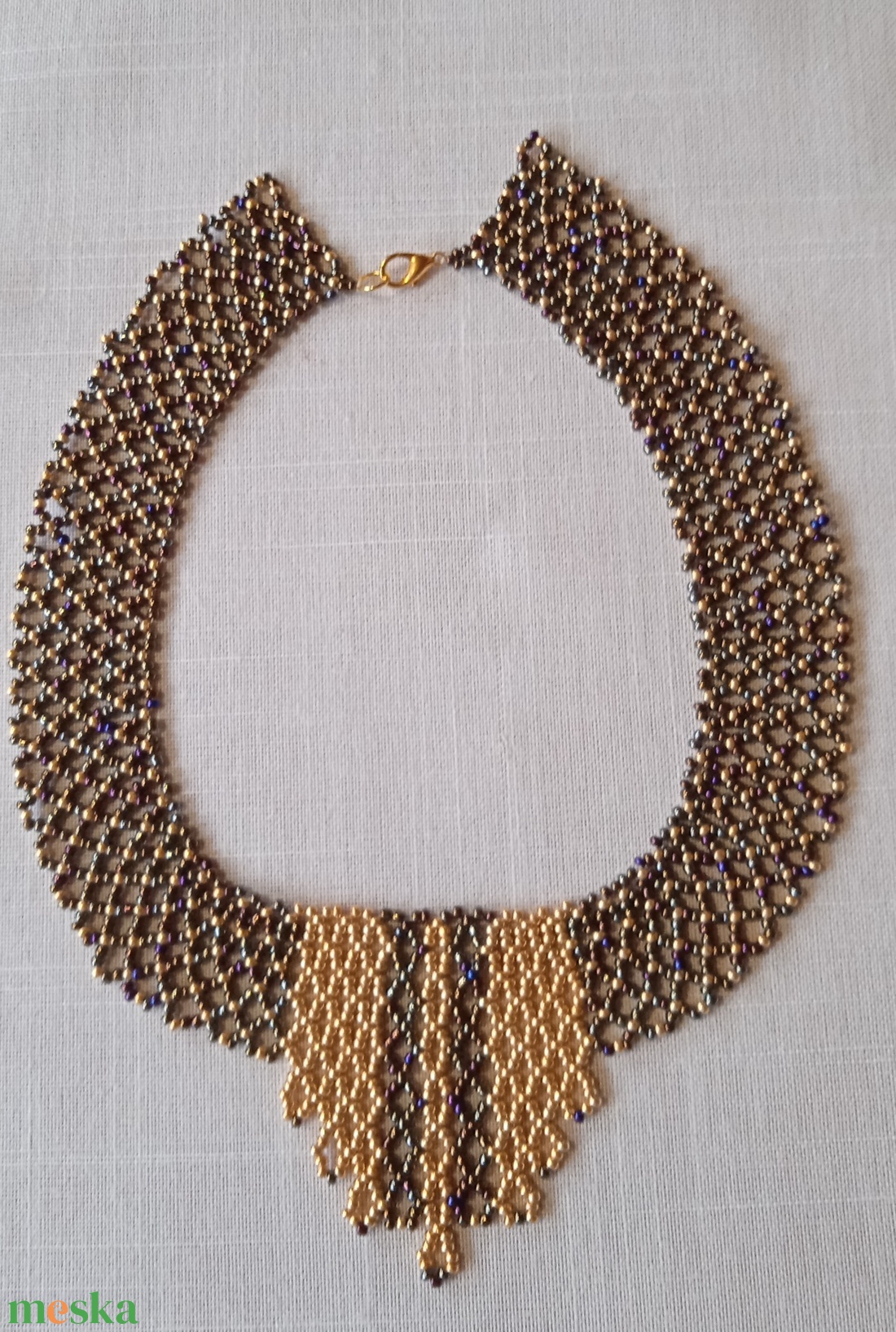 Elegáns gyöngy nyakék - ékszer - nyaklánc - gyöngyös nyaklánc - Meska.hu Elegáns gyöngy nyakék - ékszer - nyaklánc - gyöngyös nyaklánc - Meska.hu