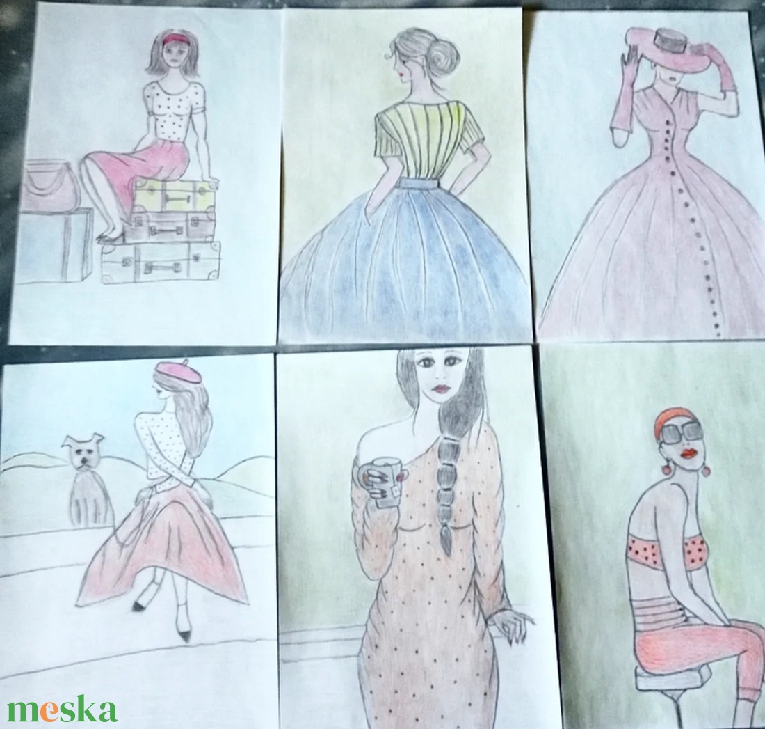 Hölgyek kollekció - művészet - grafika & illusztráció - ceruzarajz - Meska.hu Hölgyek kollekció - művészet - grafika & illusztráció - ceruzarajz - Meska.hu