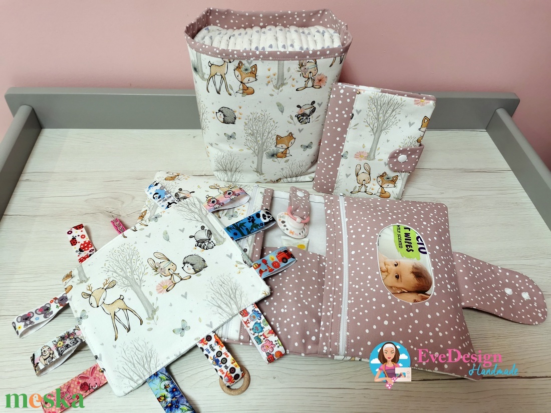 Babalátogató ajándék csomag névhímzéssel - játék & sport - babalátogató ajándékcsomag - Meska.hu