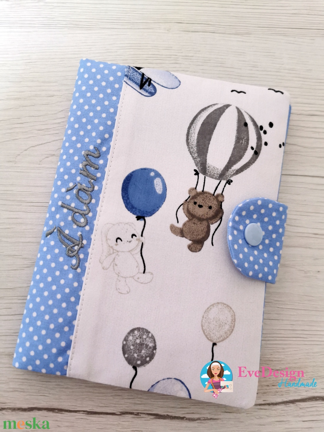 Eü kiskönyv borító textilből - otthon & életmód - papír, írószer - könyv- és füzetborító - Meska.hu