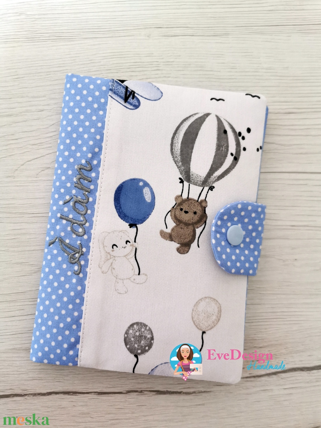 Eü kiskönyv borító textilből - otthon & életmód - papír, írószer - könyv- és füzetborító - Meska.hu