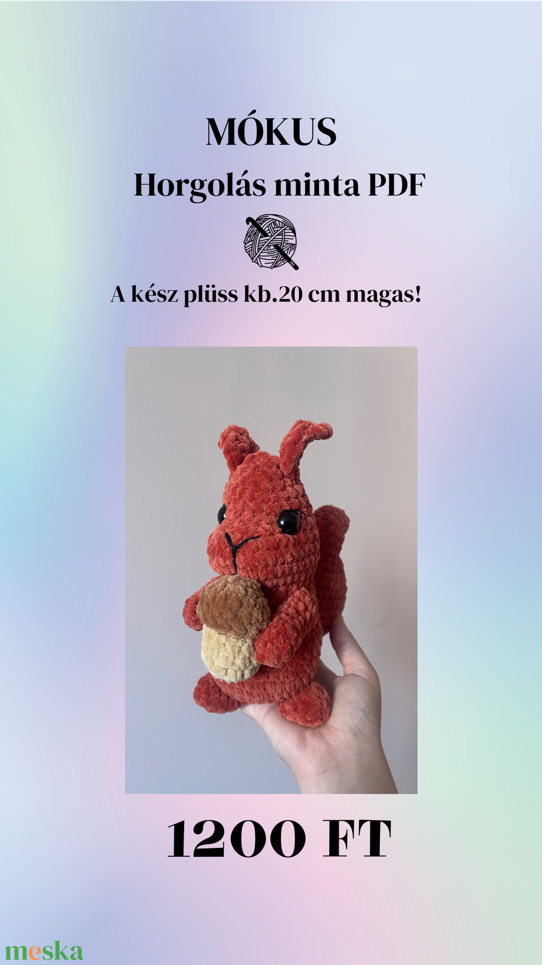 Mókus horgolás minta PDF - diy (csináld magad) - szabásminta, útmutató - horgolási minta - Meska.hu Mókus horgolás minta PDF - diy (csináld magad) - szabásminta, útmutató - horgolási minta - Meska.hu