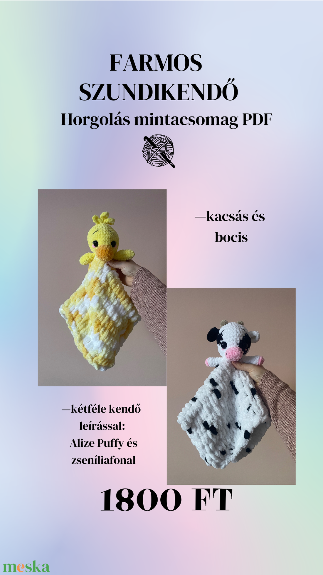 Farmos - kacsa és boci - szundikendő horgolás mintacsomag (PDF!) - diy (csináld magad) - szabásminta, útmutató - horgolási minta - Meska.hu Farmos - kacsa és boci - szundikendő horgolás mintacsomag (PDF!) - diy (csináld magad) - szabásminta, útmutató - horgolási minta - Meska.hu