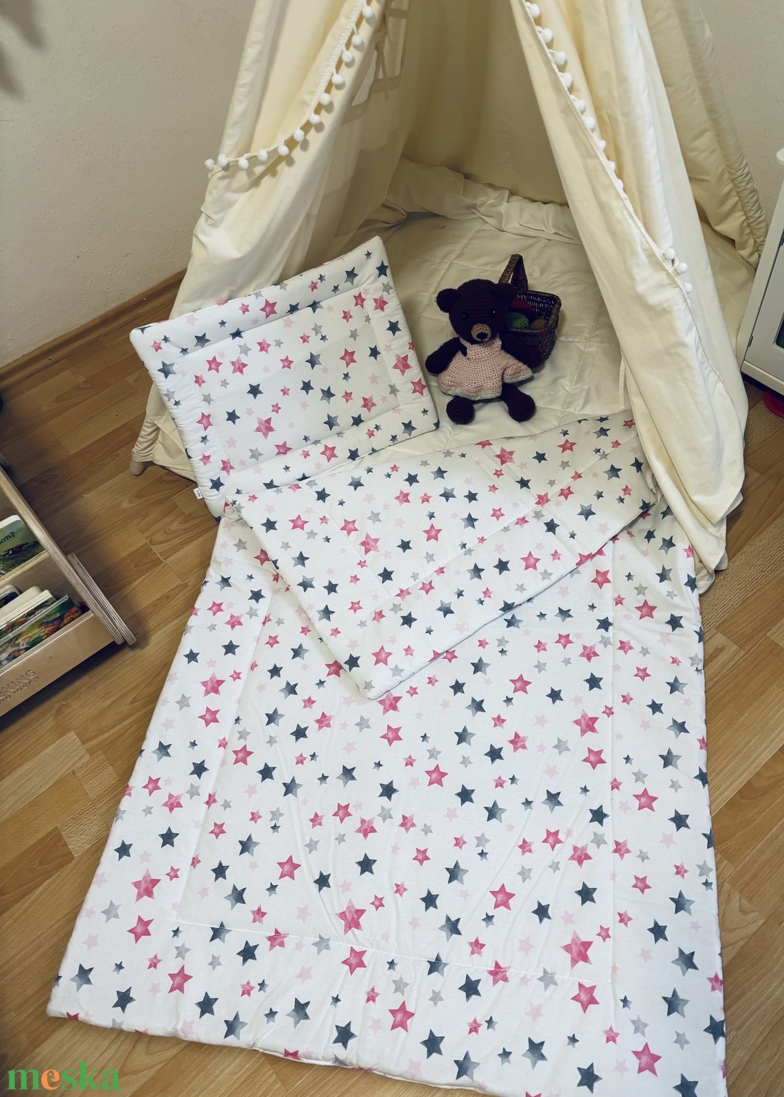 Ágynemű szett (csillagos) - játék & sport - ovis felszerelés - ovis ágynemű - Meska.hu