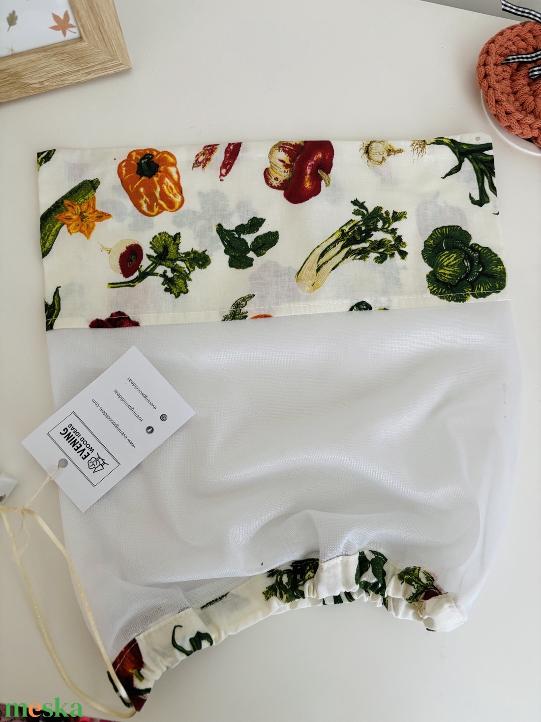 Zöldséges szatyor  - táska & tok - bevásárlás & shopper táska - shopper, textiltáska, szatyor - Meska.hu