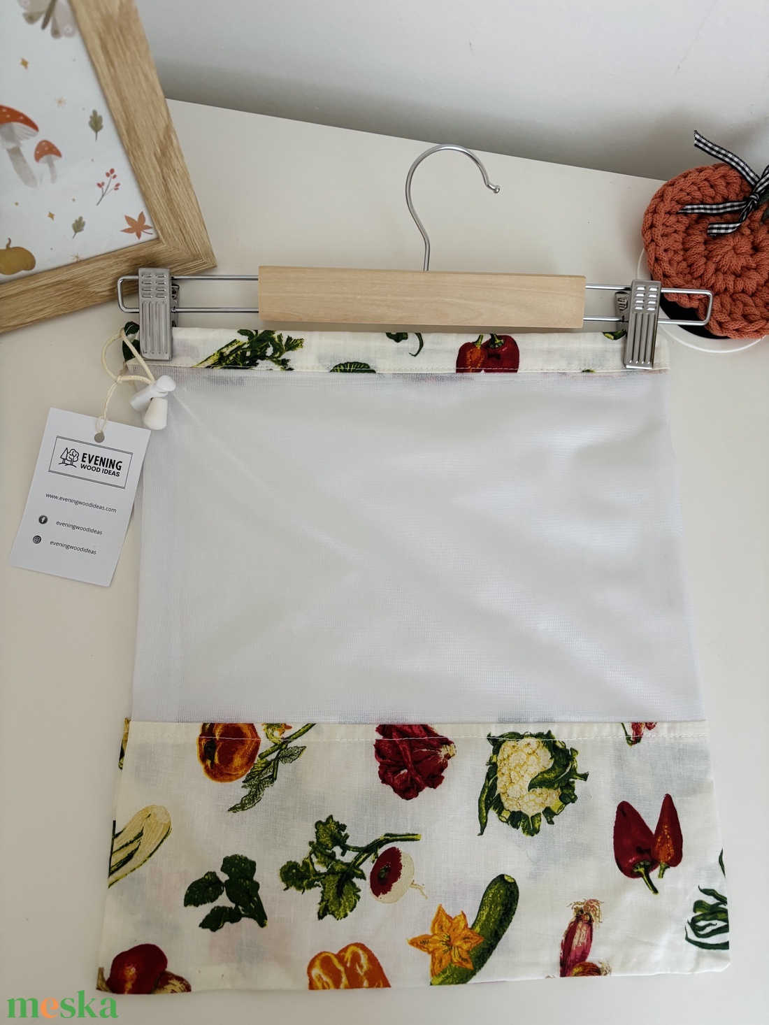 Zöldséges szatyor  - táska & tok - bevásárlás & shopper táska - shopper, textiltáska, szatyor - Meska.hu