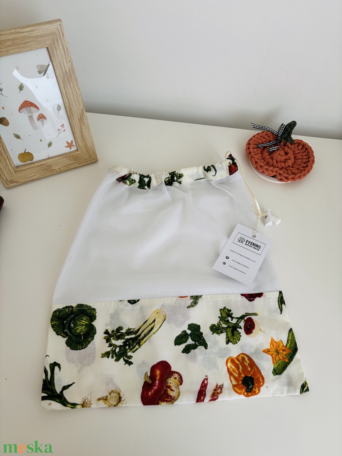 Zöldséges szatyor  - táska & tok - bevásárlás & shopper táska - shopper, textiltáska, szatyor - Meska.hu